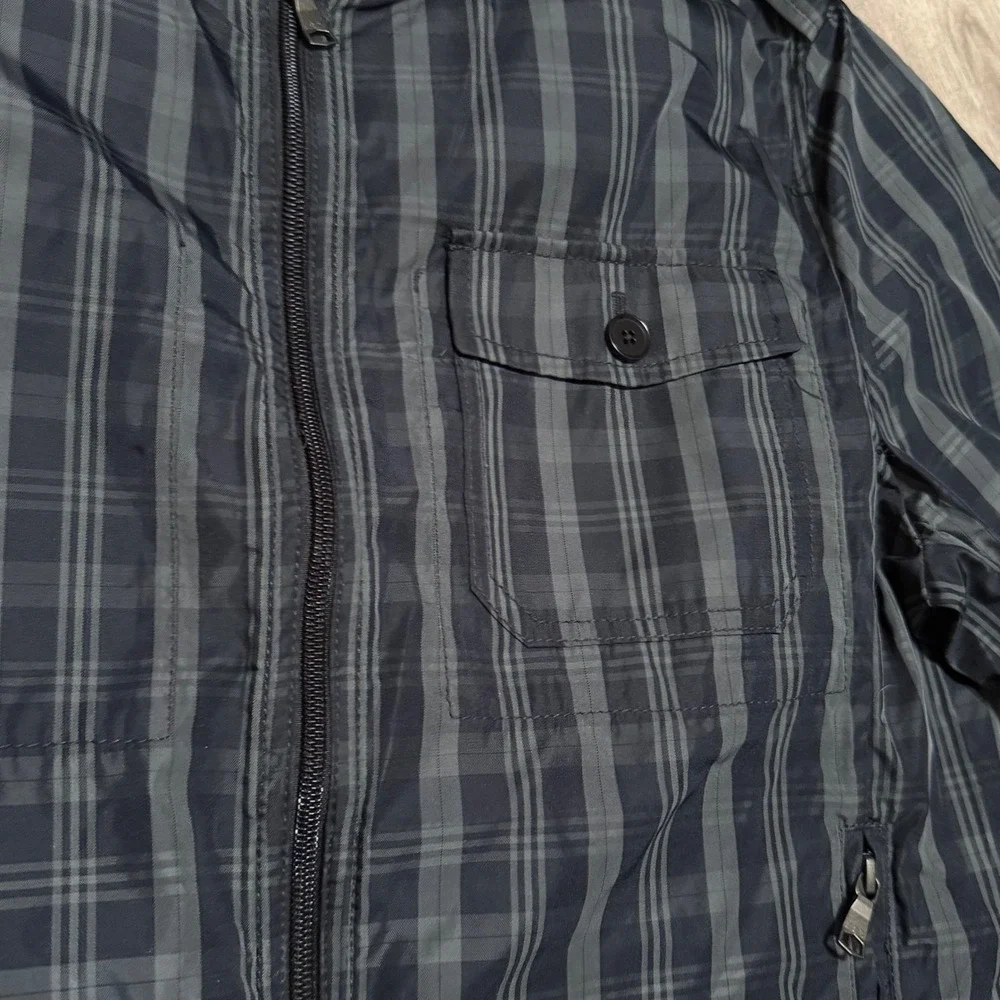 Banana Republic Mens Jacket Color Black‎ Gray Size Medium